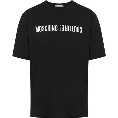 T-Shirts, male, , Size: XL Couture T-shirts and Polos - Moschino - Modalova