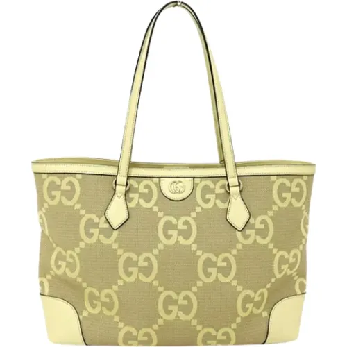 Pre-owned Tote Bags, female, , Size: ONE SIZE Pre-owned Canvas gucci-bags - Gucci Vintage - Modalova