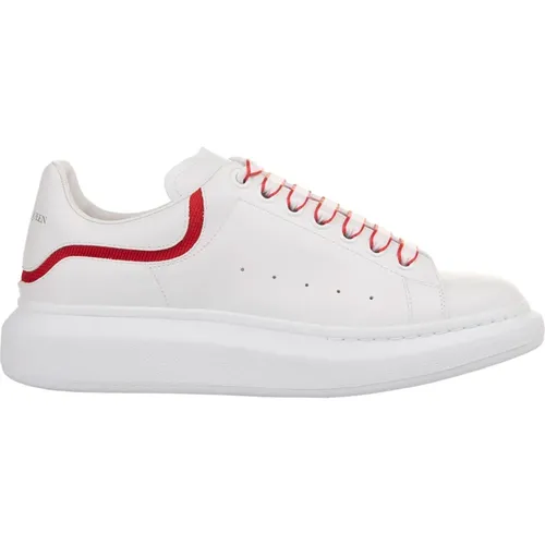 Weiße Oversized Sneakers mit Roter Einlage , Herren, Größe: 40 EU - alexander mcqueen - Modalova