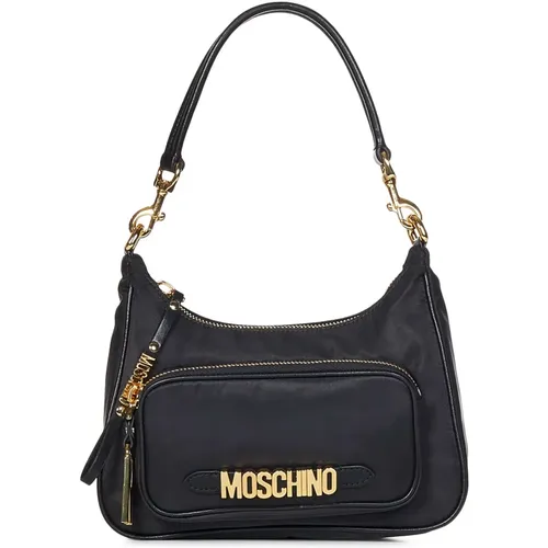 Schwarze Taschen mit Mini Logo - Moschino - Modalova