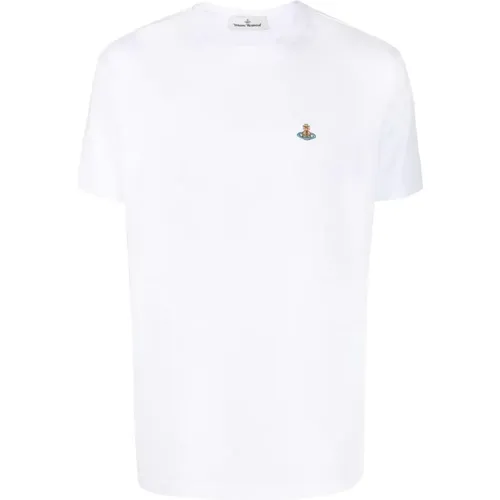 Vivine Westwood Clic ORB T-Shirt Size: Xxl, colour: Whit , male, Sizes: 2XL - Vivienne Westwood - Modalova