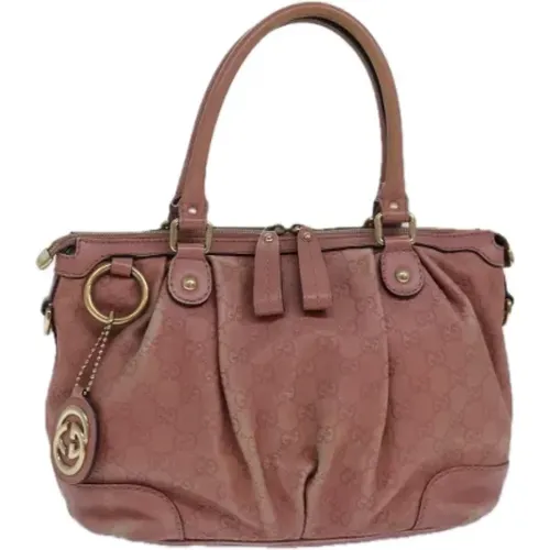 Pre-owned Tote Bags, female, , Size: ONE SIZE Pre-owned Leather handbags - Gucci Vintage - Modalova