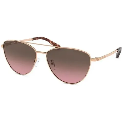 Gold Sunglasses for Elevated Style , unisex, Sizes: 58 MM - Michael Kors - Modalova