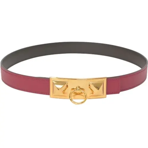 Pre-owned Belts, female, , Size: ONE SIZE Pre-owned Leather belts - Hermès Vintage - Modalova