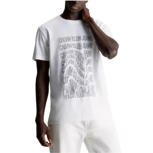 Modern Sophisticated T-shirt , male, Sizes: L, M - Calvin Klein - Modalova