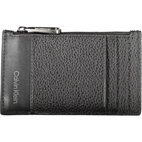 Wallets & Cardholders, male, , Size: ONE SIZE Leather Wallet - Calvin Klein - Modalova