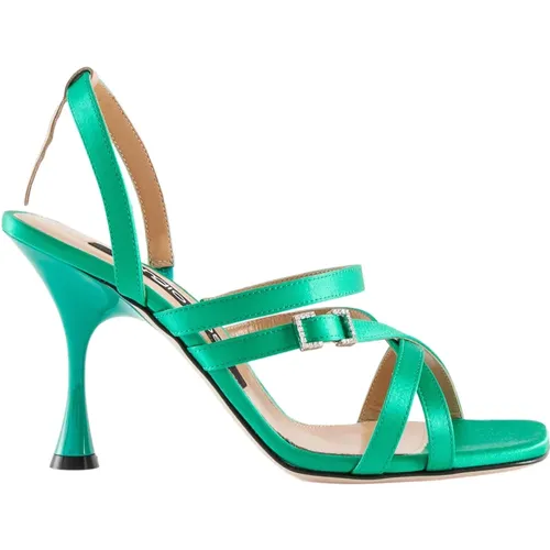 Elevate Your Style with High Heel Sandals , female, Sizes: 3 UK, 7 UK - Sergio Rossi - Modalova