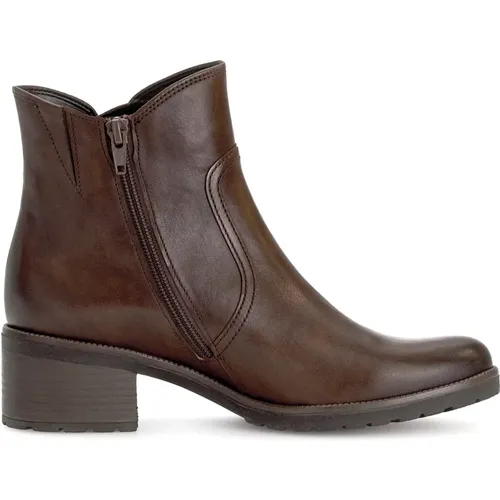 Elegante Leder Stiefeletten Grün , Damen, Größe: 36 1/2 EU - Gabor - Modalova