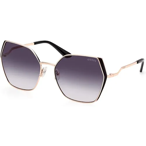 Golden Shine Gradient Sunglasses , female, Sizes: 61 MM - Guess - Modalova