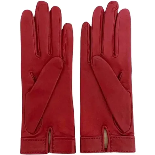 Pre-owned Leather gloves , unisex, Sizes: ONE SIZE - Hermès Vintage - Modalova