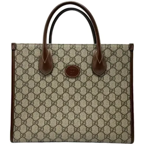 Pre-owned Tote Bags, female, , Size: ONE SIZE Pre-owned Fabric gucci-bags - Gucci Vintage - Modalova