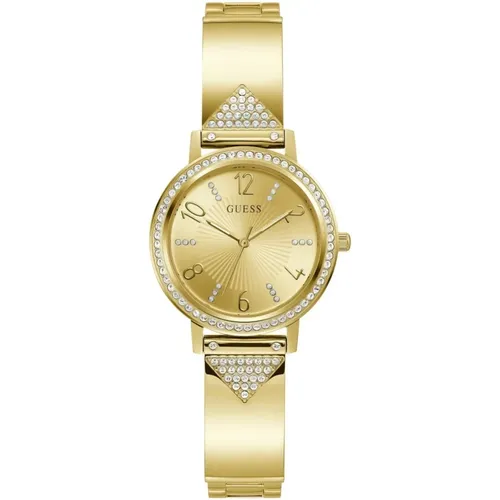 Watches, unisex, , Size: ONE SIZE Tri Luxe Gold Bracelet Watch - Guess - Modalova