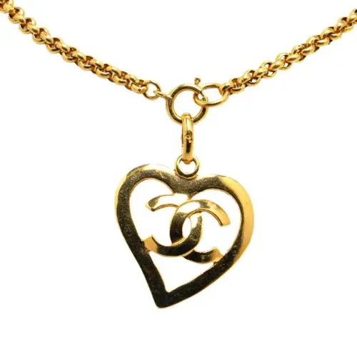 Pre-owned Jewellery, female, , Size: ONE SIZE Pre-owned Metal necklaces - Chanel Vintage - Modalova