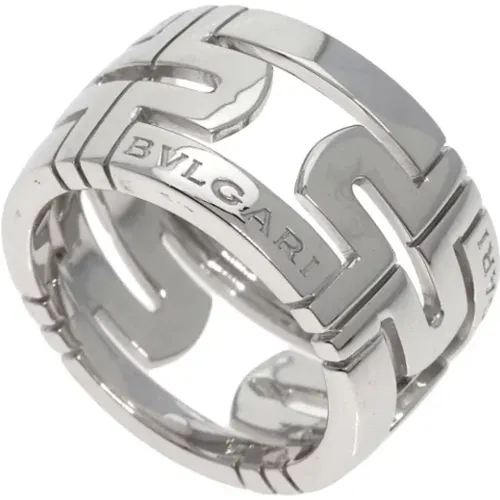 Pre-owned Jewellery, female, , Size: ONE SIZE Pre-owned White Gold rings - Bvlgari Vintage - Modalova