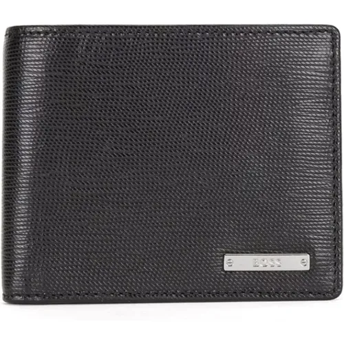 Wallets & Cardholders, male, , Size: ONE SIZE Refined Boss Wallet with Smartly Organized Compartments - Hugo Boss - Modalova