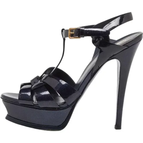 Pre-owned Leather sandals , female, Sizes: 3 1/2 UK - Yves Saint Laurent Vintage - Modalova