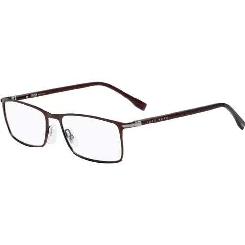 Matte Braune Sonnenbrille , unisex, Größe: 55 MM - Hugo Boss - Modalova