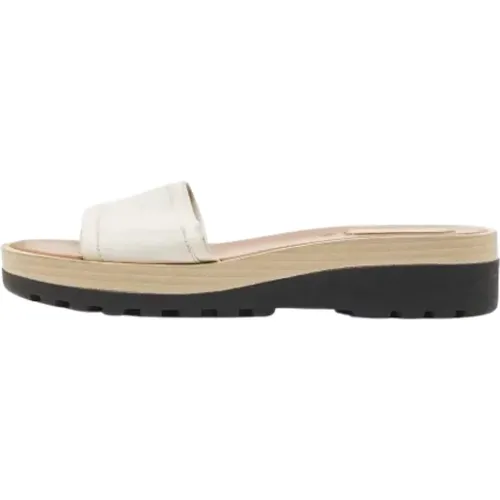 Pre-owned Flats, female, , Size: 8 US Pre-owned Leather flats - Chloé Pre-owned - Modalova