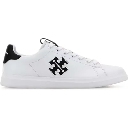 Weiße Nappa Leder Court Sneakers , Damen, Größe: 37 EU - TORY BURCH - Modalova