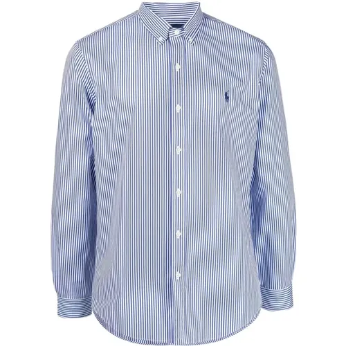 Blaues Gestreiftes Hemd , Herren, Größe: XL - Ralph Lauren - Modalova