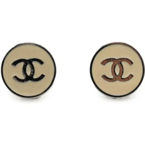 Pre-owned Jewellery, female, , Size: ONE SIZE Pre-owned Metal earrings - Chanel Vintage - Modalova