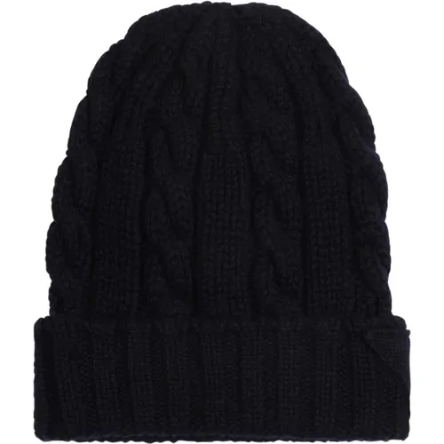 Beanies, male, , Size: S Knitted Cashmere Hat - Prada - Modalova