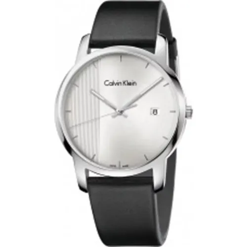 Watches, male, , Size: ONE SIZE Quartz Men`s Watch - Silver Dial, Stainless Steel Case - Calvin Klein - Modalova