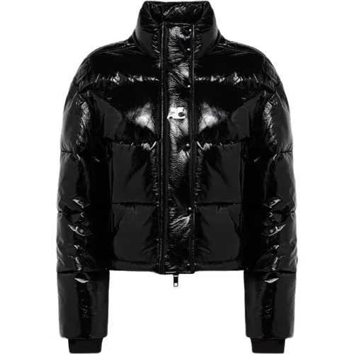 Glänzende Vinyl Bomberjacke - Courrèges - Modalova