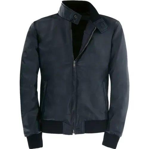 Bomber Jackets, male, , Size: L Reversible Leather Jacket - L.b.m. 1911 - Modalova