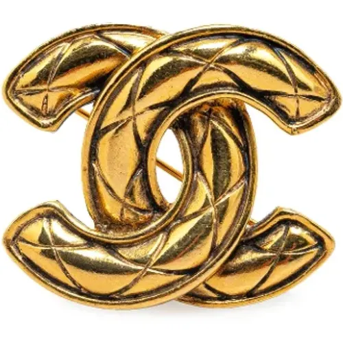 Pre-owned Jewellery, female, , Size: ONE SIZE Pre-owned Metal brooches - Chanel Vintage - Modalova