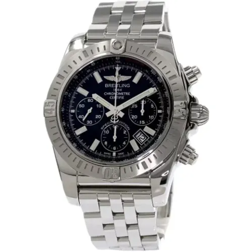 Pre-owned Stainless Steel watches , male, Sizes: ONE SIZE - Breitling Pre-owned - Modalova