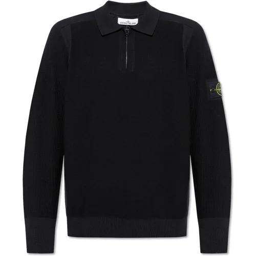 Pullover mit Kragen , Herren, Größe: 3XL - Stone Island - Modalova