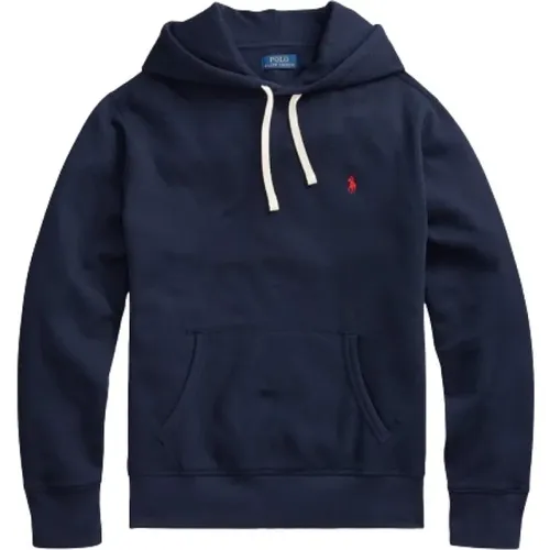 Long Sleeve Hooded Sweatshirt in Navy , male, Sizes: L, XL, S - Polo Ralph Lauren - Modalova