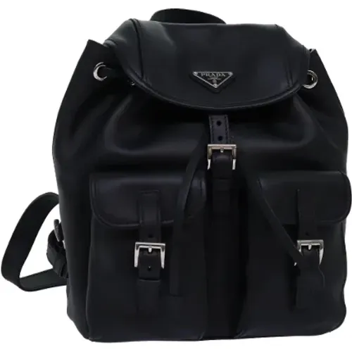 Pre-owned Leather backpacks , female, Sizes: ONE SIZE - Prada Vintage - Modalova