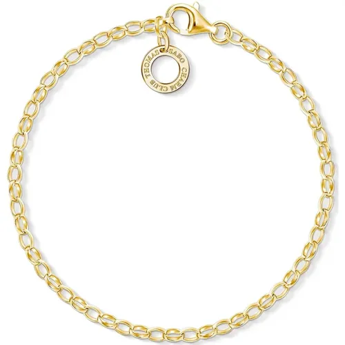 Bracelets, female, , Size: ONE SIZE Womens Bracelet Carrier 15.5 cm Gold X0243-413-39-L15.5 - Thomas Sabo - Modalova