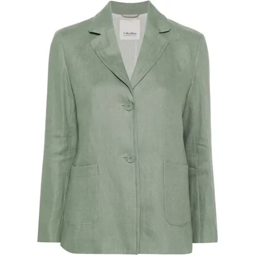 Grüne Oberbekleidung für Frauen Ss24 , Damen, Größe: 2XS - Max Mara - Modalova