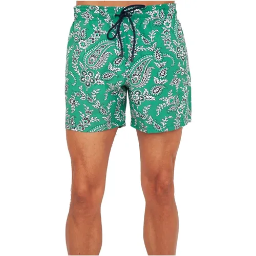 Grüne Badeshorts mit Tasche , Herren, Größe: S - ETRO - Modalova