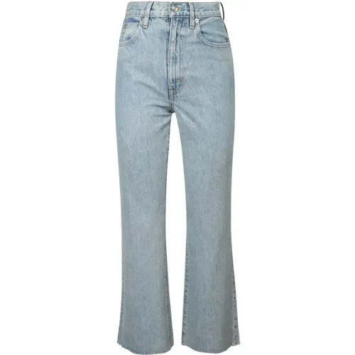 Flared crop jeans Frankie , female, Sizes: W28, W29 - Slvrlake - Modalova