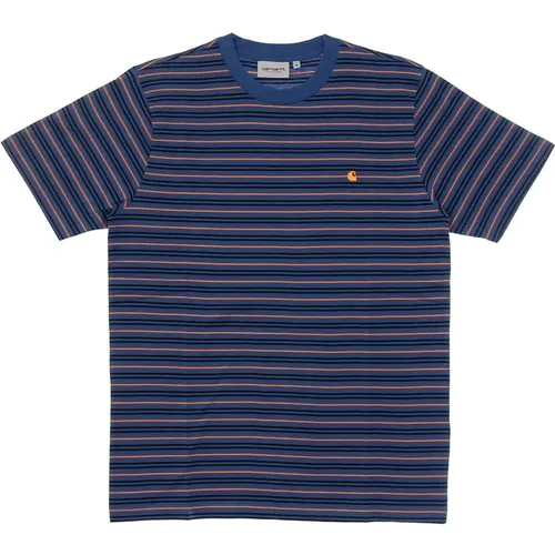 T-Shirts, male, , Size: XL Striped Crew Neck Tee Shirt - Carhartt WIP - Modalova