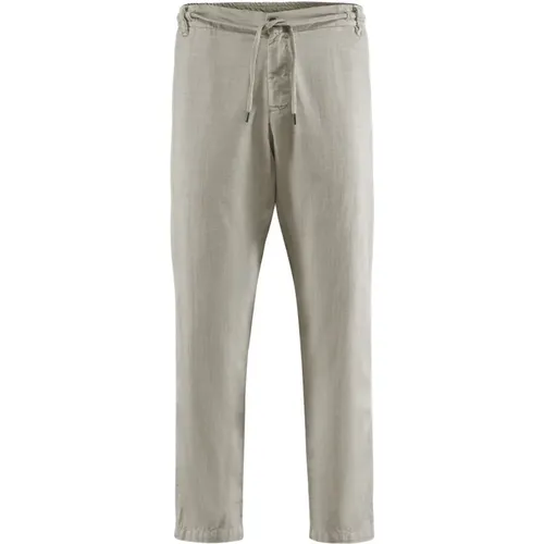 Chinos, male, , Size: W38 Elastic Waistband Chino Pants - BomBoogie - Modalova