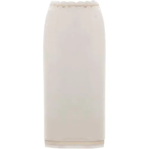 Weiße Baumwoll-Jersey Röcke Pack , Damen, Größe: S - Jil Sander - Modalova