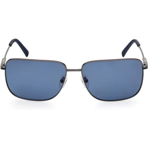 Geometric Polarized Sunglasses Blue Lens , unisex, Sizes: 62 MM - Timberland - Modalova