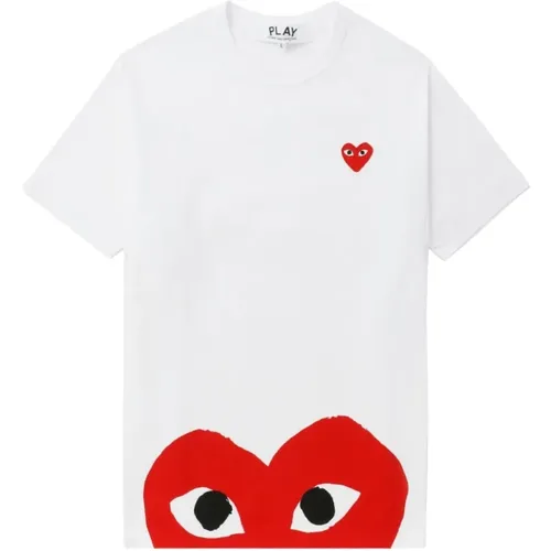 Herzdruck T-shirt Weiß - Comme des Garçons - Modalova