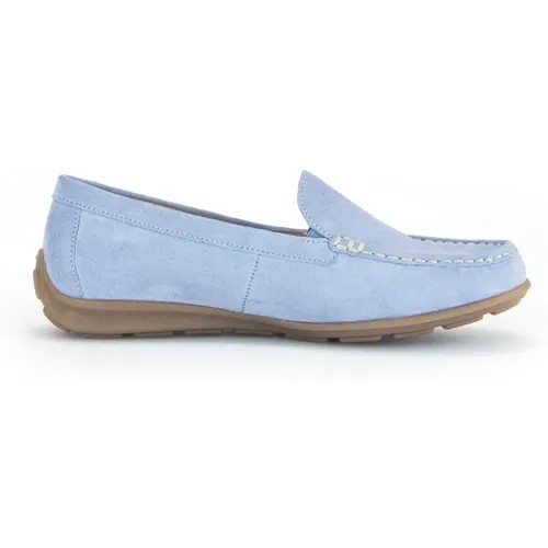 Blaue Damenloafer mit Optifit Fußbett , Damen, Größe: 38 1/2 EU - Gabor - Modalova