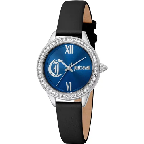 Watches, female, , Size: ONE SIZE Classic Leather Analog Watch - Just Cavalli - Modalova