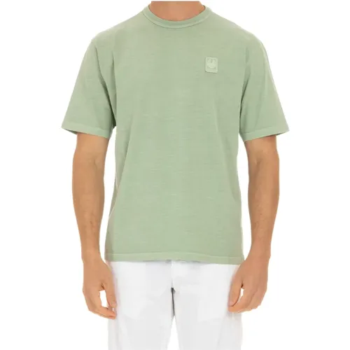 Grüne T-Shirts und Polos Fondo Dritto , Herren, Größe: XL - Belstaff - Modalova