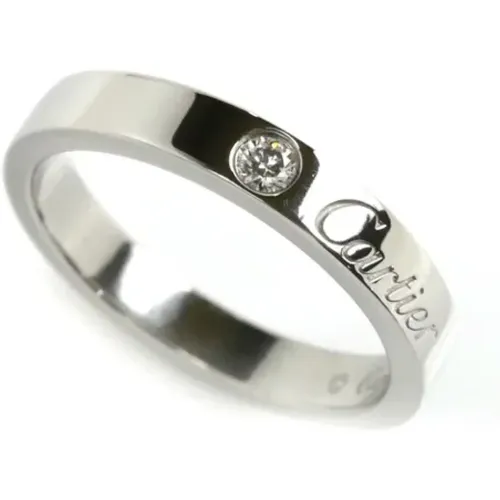 Pre-owned Jewellery, female, , Size: ONE SIZE Pre-owned Platinum rings - Cartier Vintage - Modalova