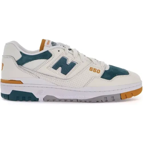 Leder-Sneakers mit Wildleder-Einsätzen , Herren, Größe: 42 1/2 EU - New Balance - Modalova