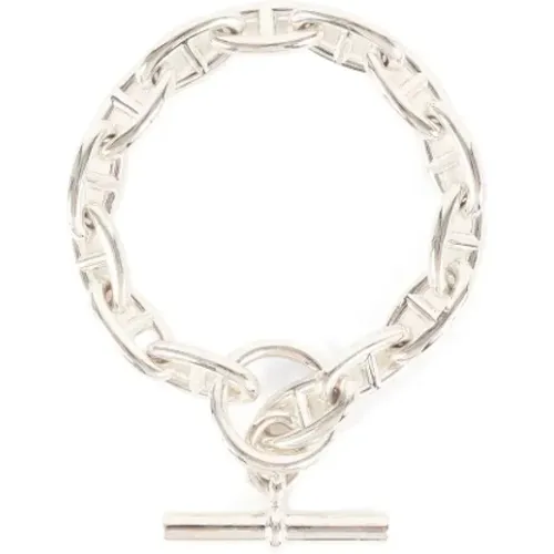 Pre-owned Jewellery, male, , Size: ONE SIZE Pre-owned Silver bracelets - Hermès Vintage - Modalova