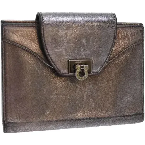 Pre-owned Wallets, female, , Size: ONE SIZE Pre-owned Leather wallets - Salvatore Ferragamo Pre-owned - Modalova